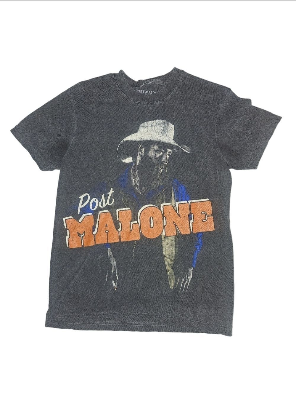 Post Malone Graphic Tee Small Vintage Wash 2024 Tour Style Band Shirt - Picture 3 of 8